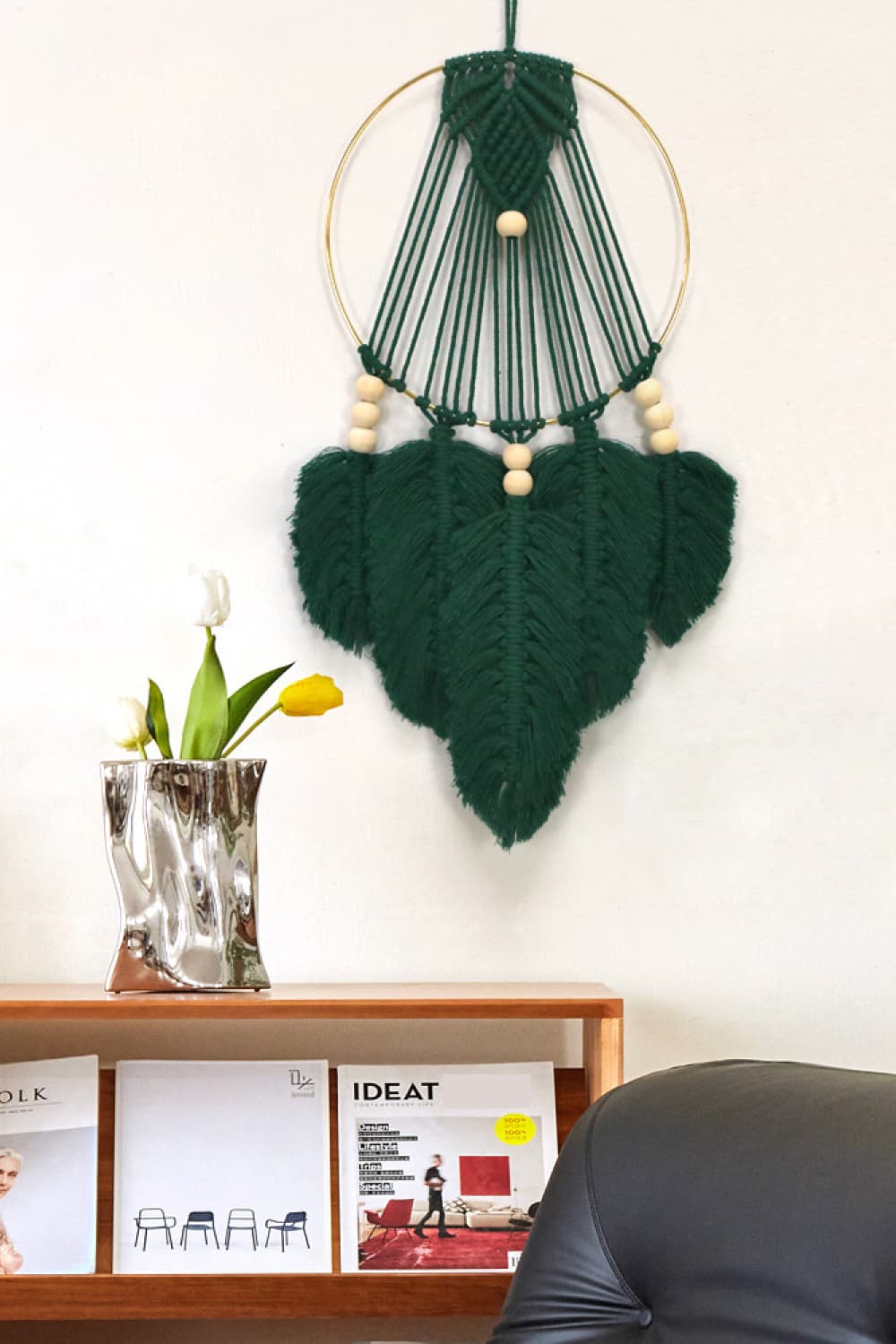 Feather Macrame Wall Hanging Decor Print on any thing USA/STOD clothes