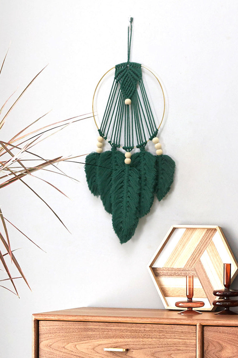 Feather Macrame Wall Hanging Decor Print on any thing USA/STOD clothes