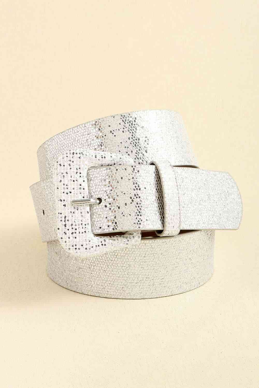 Glitter PU Leather Belt Print on any thing USA/STOD clothes