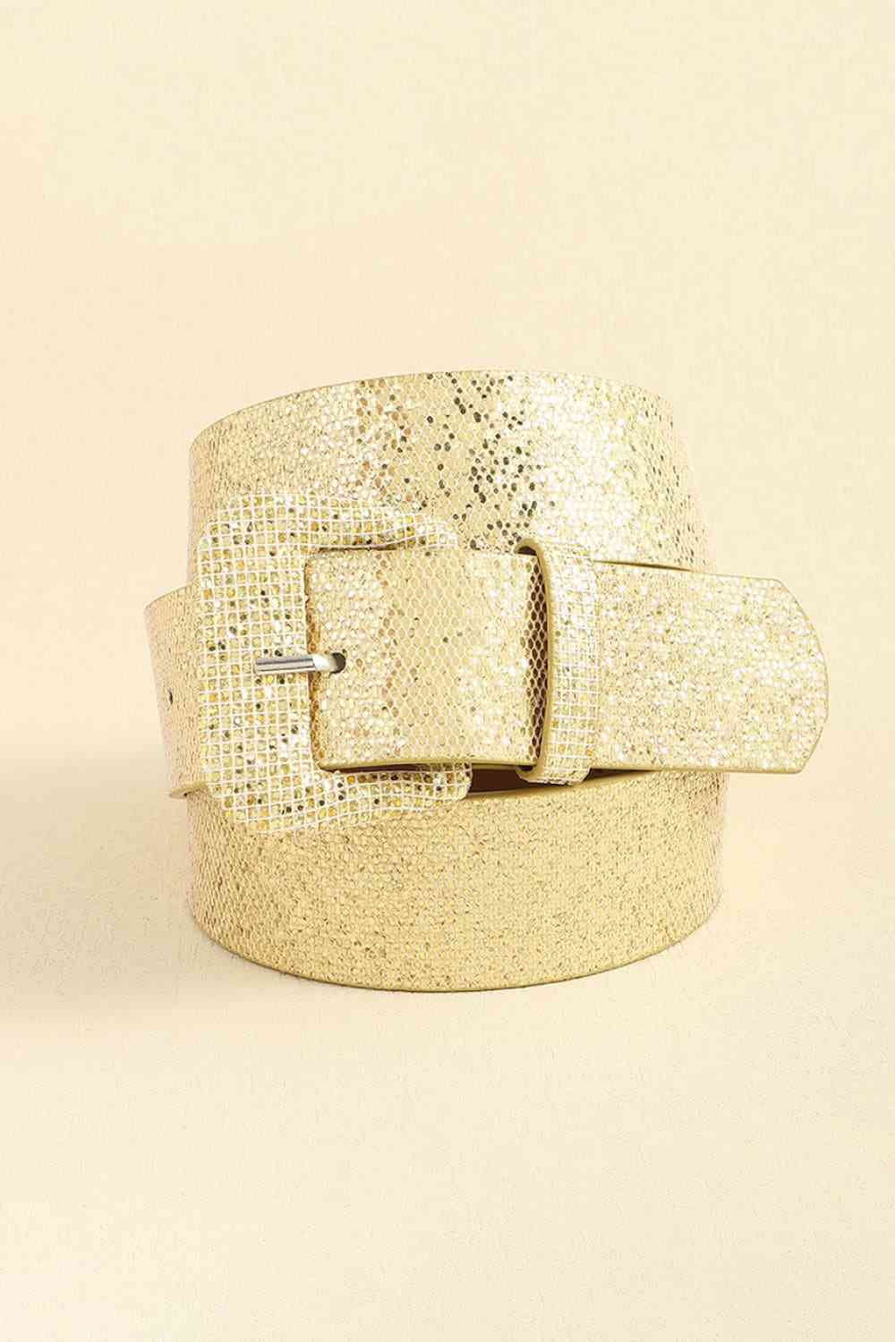 Glitter PU Leather Belt Print on any thing USA/STOD clothes