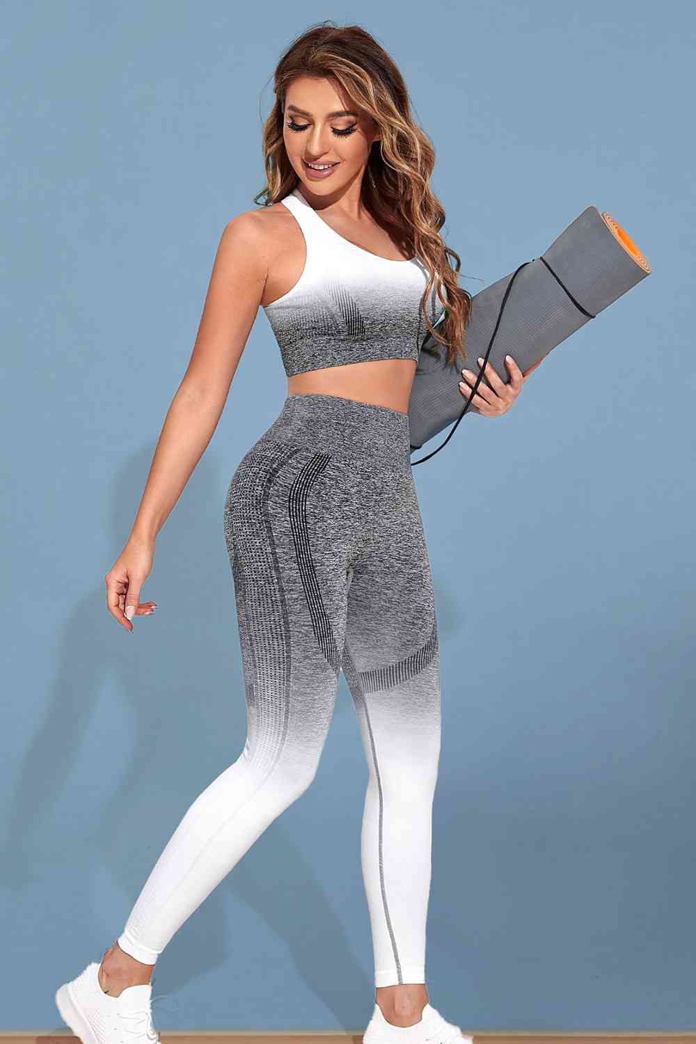 Gradient Sports Tank and Leggings Set Print on any thing USA/STOD clothes