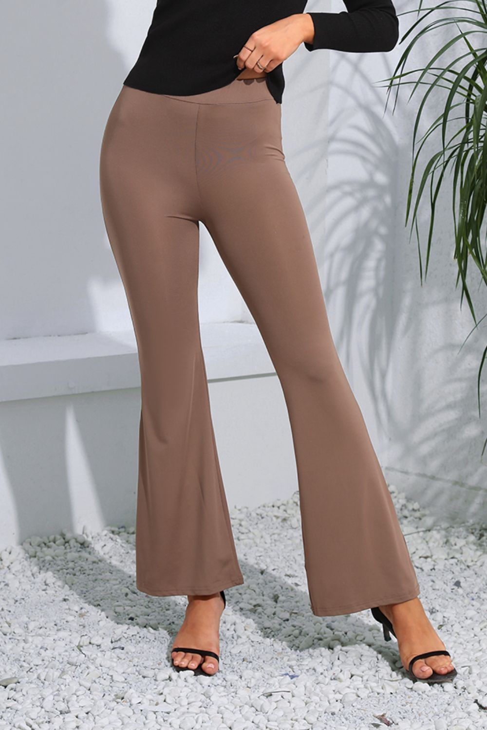 High Waist Long Flare Pants Print on any thing USA/STOD clothes