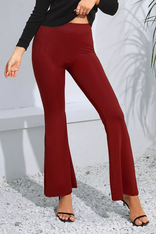 High Waist Long Flare Pants Print on any thing USA/STOD clothes