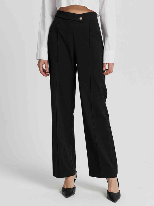 High Waist Straight Pants Print on any thing USA/STOD clothes