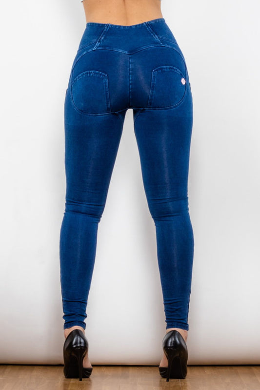 High Waist Zip Up Skinny Long Jeans Print on any thing USA/STOD clothes