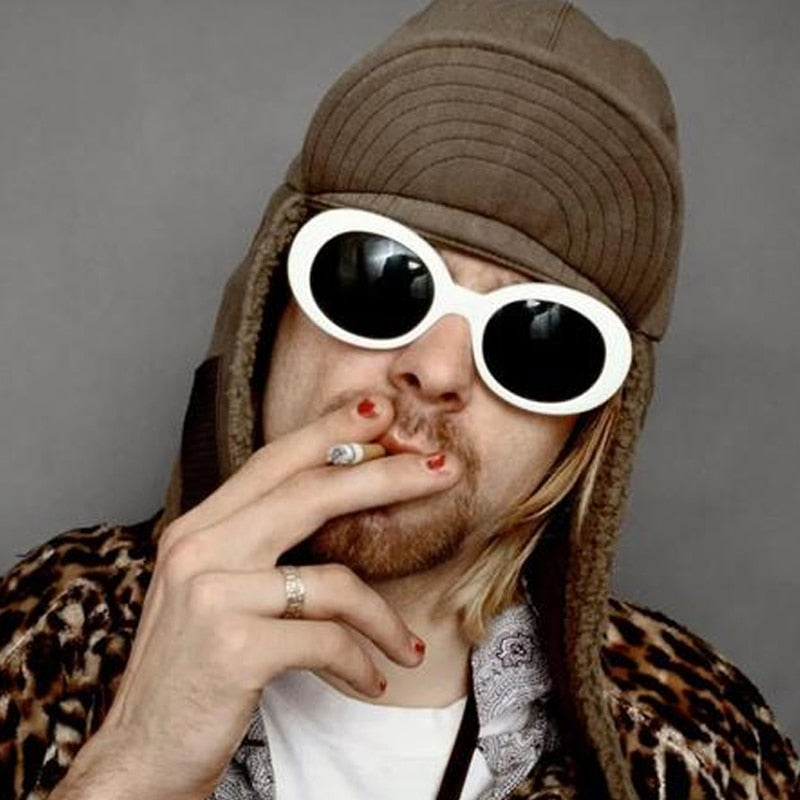 Kurt Cobain Retro Oval Sunglasses Print on any thing USA/STOD clothes