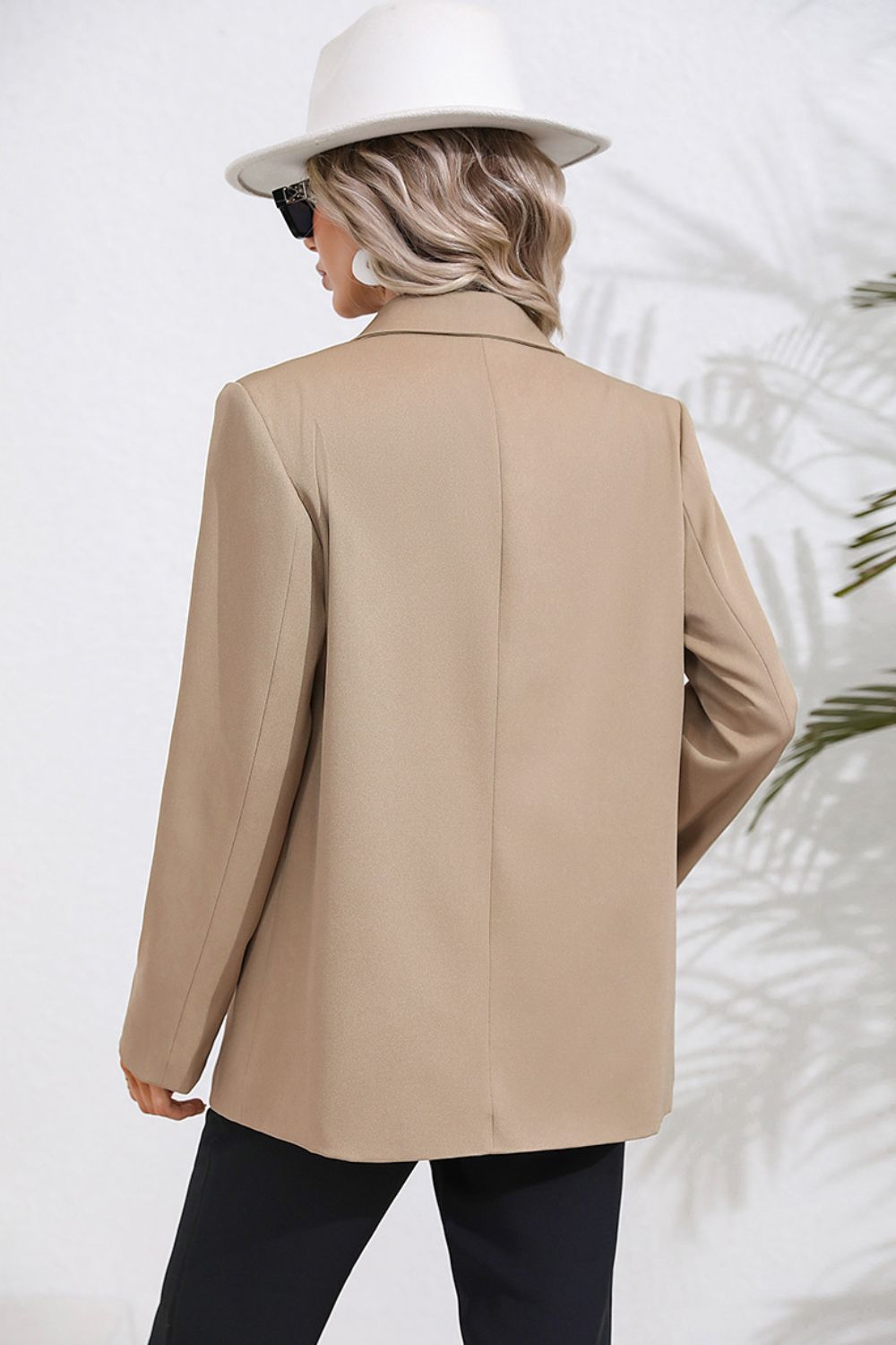 Lapel Collar Long Sleeve Blazer Print on any thing USA/STOD clothes