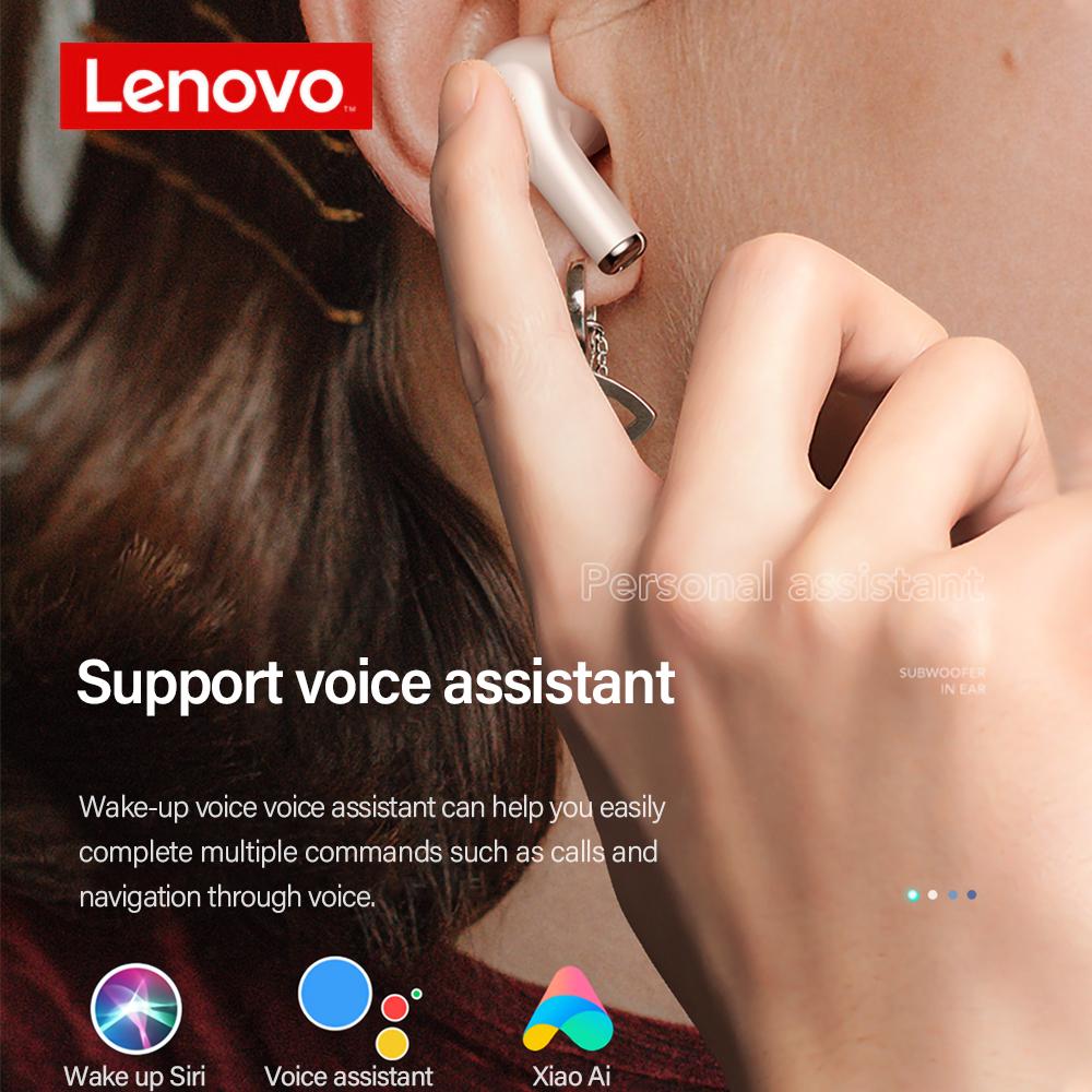 Lenovo Lp1s Bluetooth Earphone Wireless Sports Headset IPX4 Waterproof Headphone In-Ear Stereo Noise Reduction Earbuds With Mic Print on any thing USA/STOD clothes
