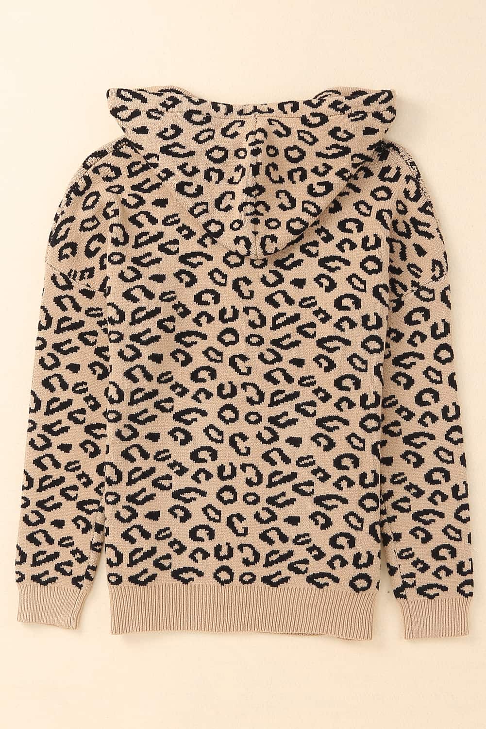Leopard Print Drawstring Hoodie Print on any thing USA/STOD clothes