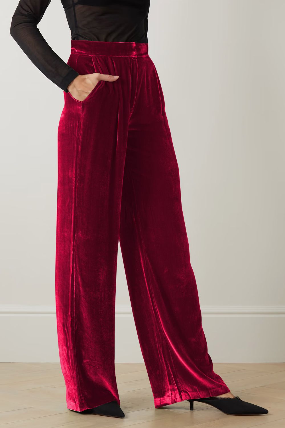 Loose Fit High Waist Long Pants with Pockets Print on any thing USA/STOD clothes