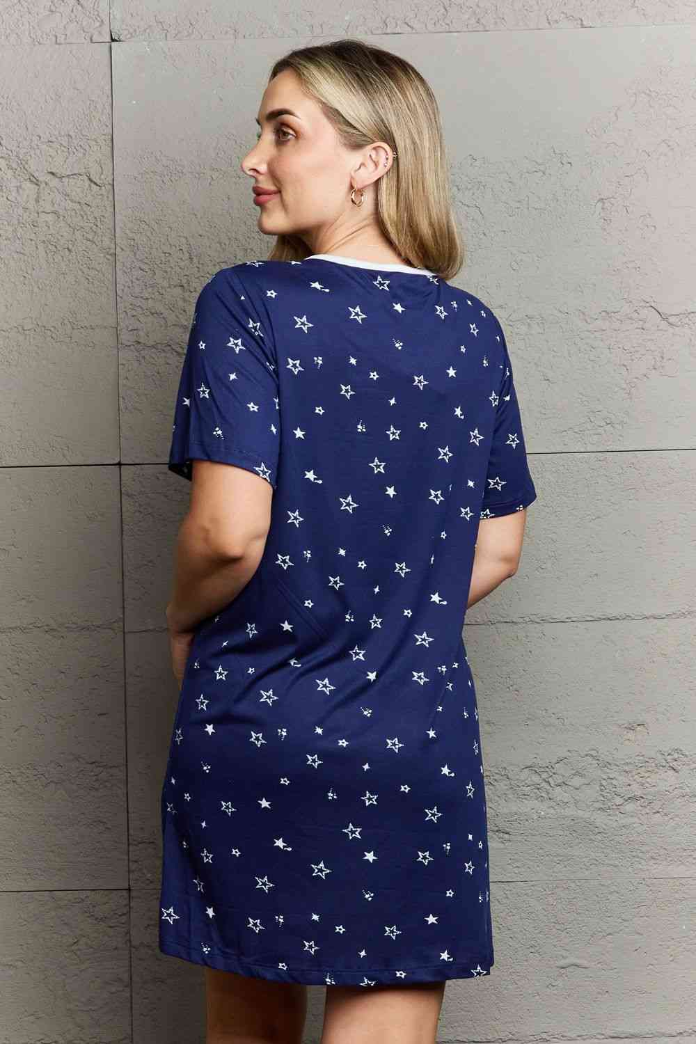 MOON NITE Quilted Quivers Button Down Sleepwear Dress Print on any thing USA/STOD clothes