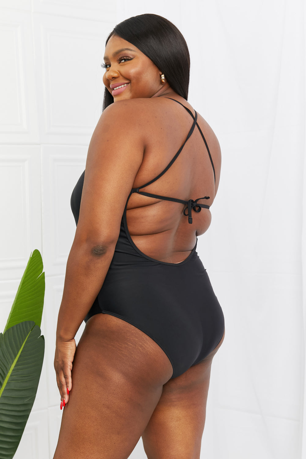 Marina West Swim High Tide One-Piece in Black Print on any thing USA/STOD clothes