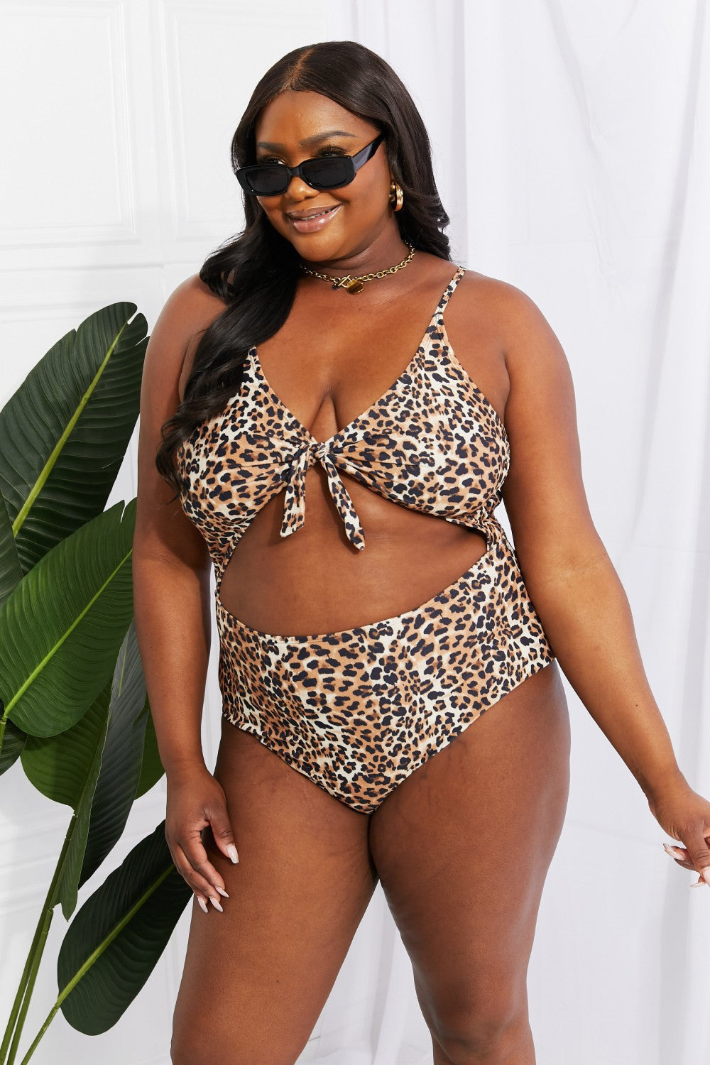 Marina West Swim Lost At Sea Cutout One-Piece Swimsuit Print on any thing USA/STOD clothes