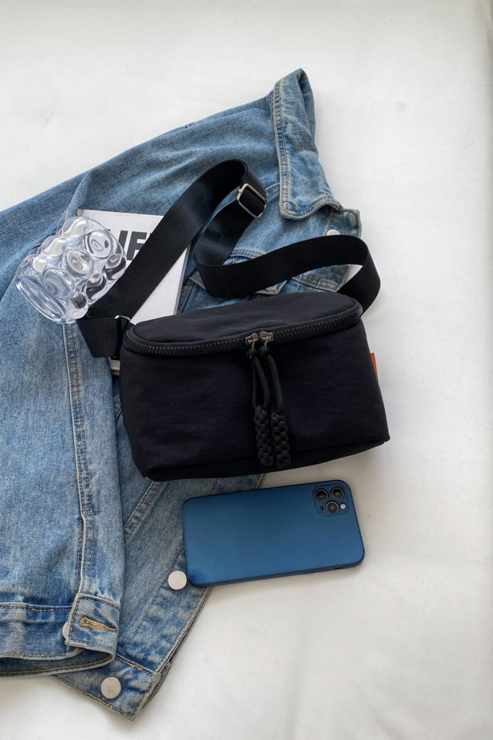 Medium Nylon Sling Bag Print on any thing USA/STOD clothes