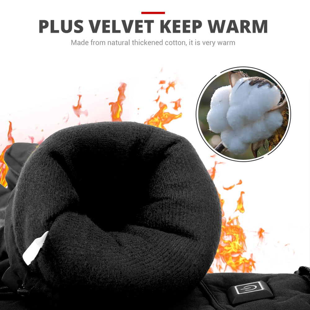 Motorcycle Waterproof Heated Gloves Print on any thing USA/STOD clothes