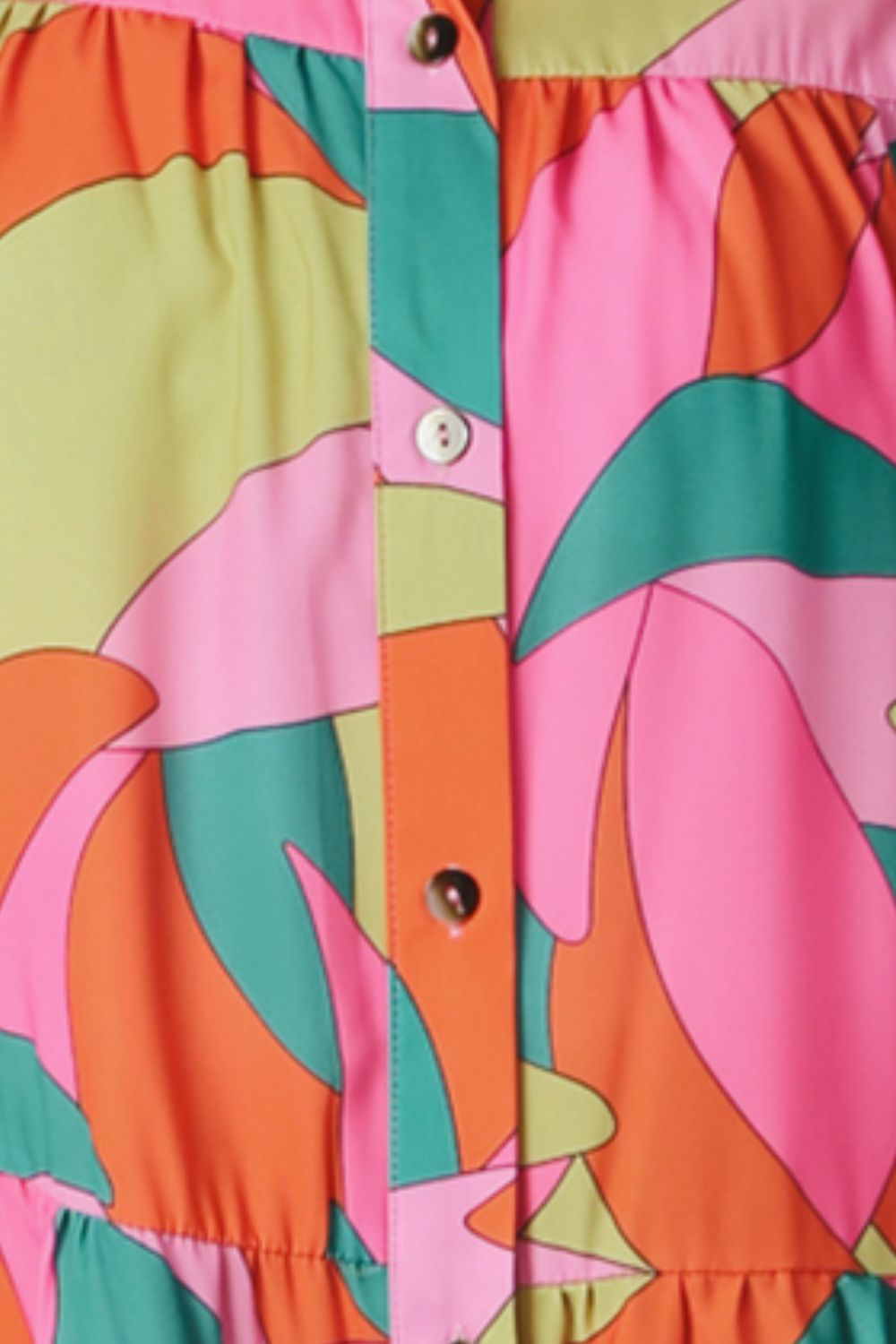 Multicolored Sleeveless Longline Shirt Print on any thing USA/STOD clothes