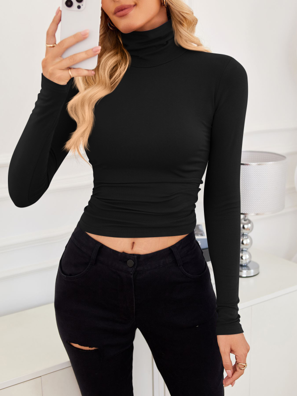 New high neck long sleeve bottoming top