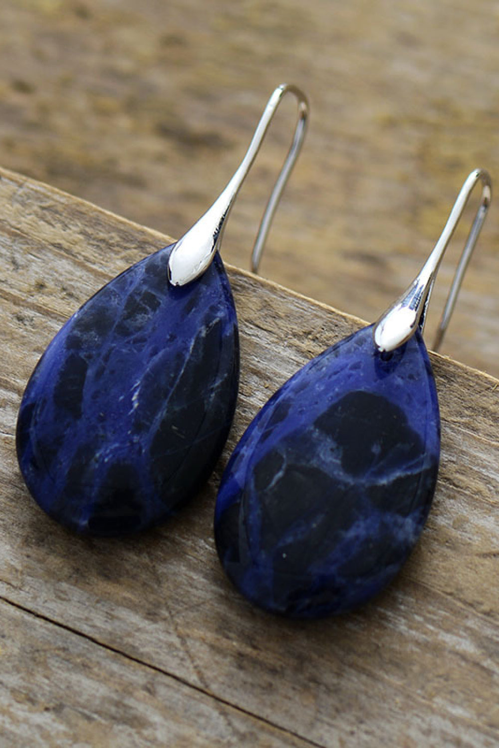 Natural Stone Teardrop Earrings Print on any thing USA/STOD clothes