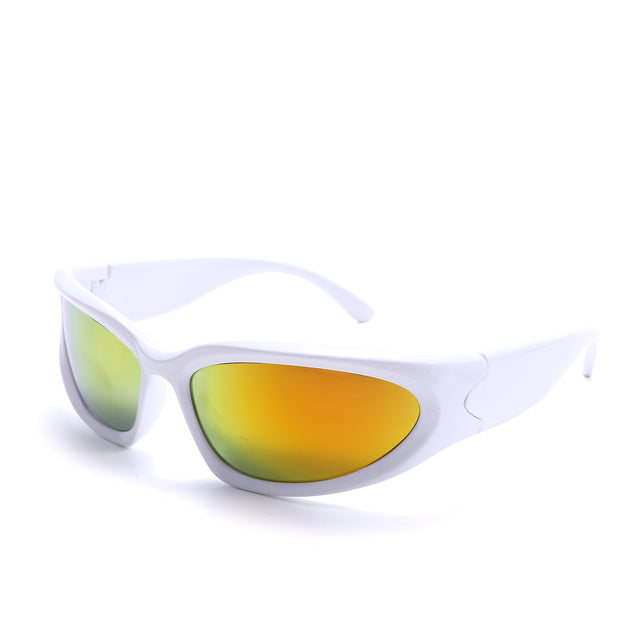 New Y2K Retro UV400 Windproof  Sport Sunglasses Print on any thing USA/STOD clothes