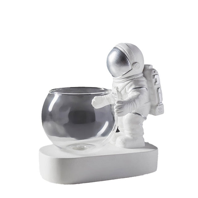 Nordic Astronaut Resin Decorative Flowerpot Ornaments Astronaut Flowerpot Astronaut Glass Vase Desk Vase Home Decor Accessories Print on any thing USA/STOD clothes