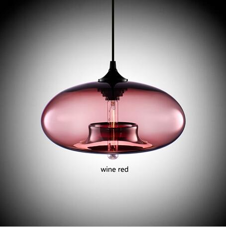 Nordic hanging 7 Color Glass Pendant Lamp Print on any thing USA/STOD clothes