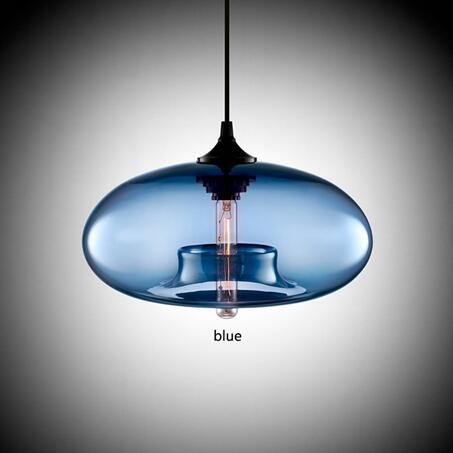 Nordic hanging 7 Color Glass Pendant Lamp Print on any thing USA/STOD clothes