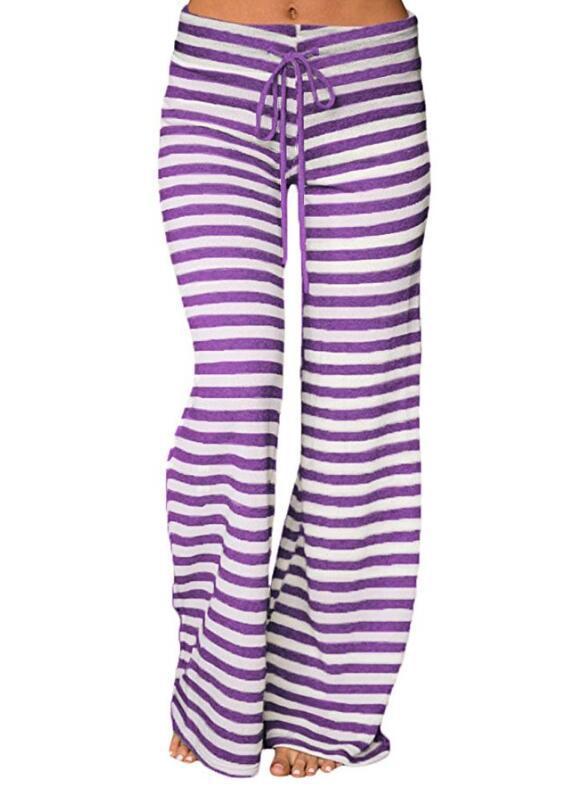 Versatile Comfortable Striped Trousers