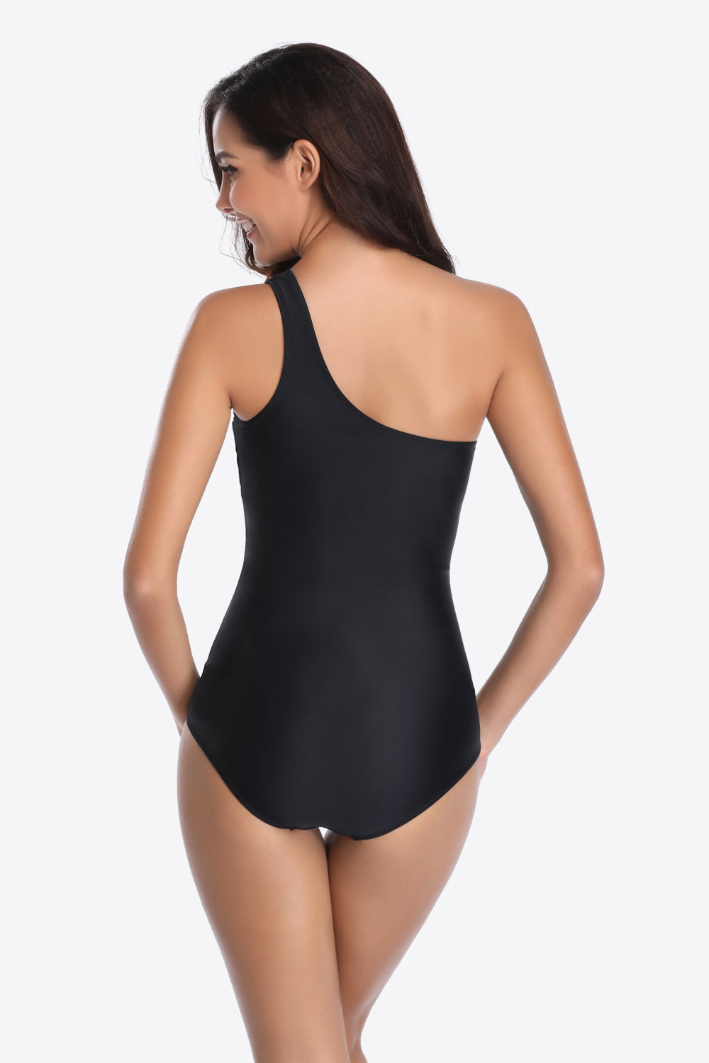 One-Shoulder Sleeveless One-Piece Swimsuit Print on any thing USA/STOD clothes