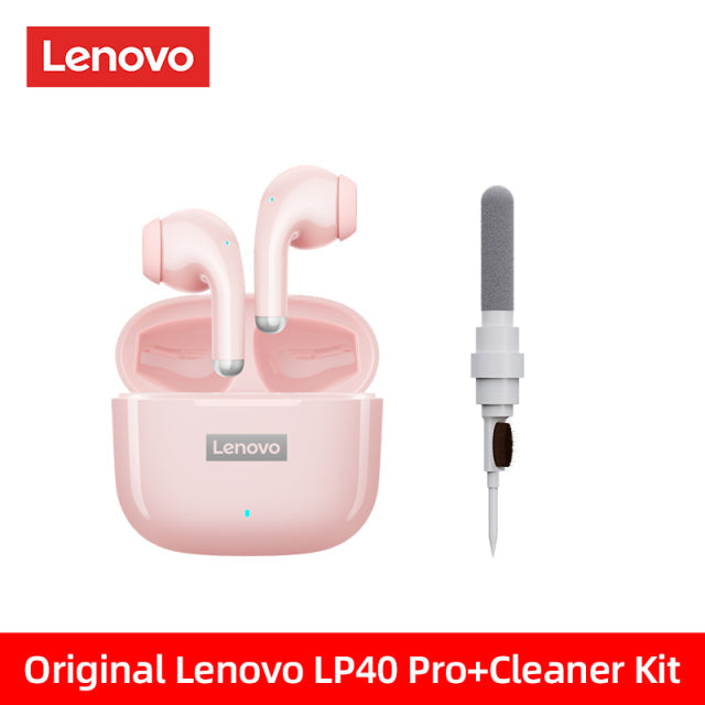 Original Lenovo LP40 Pro TWS Earphones Wireless Bluetooth Print on any thing USA/STOD clothes