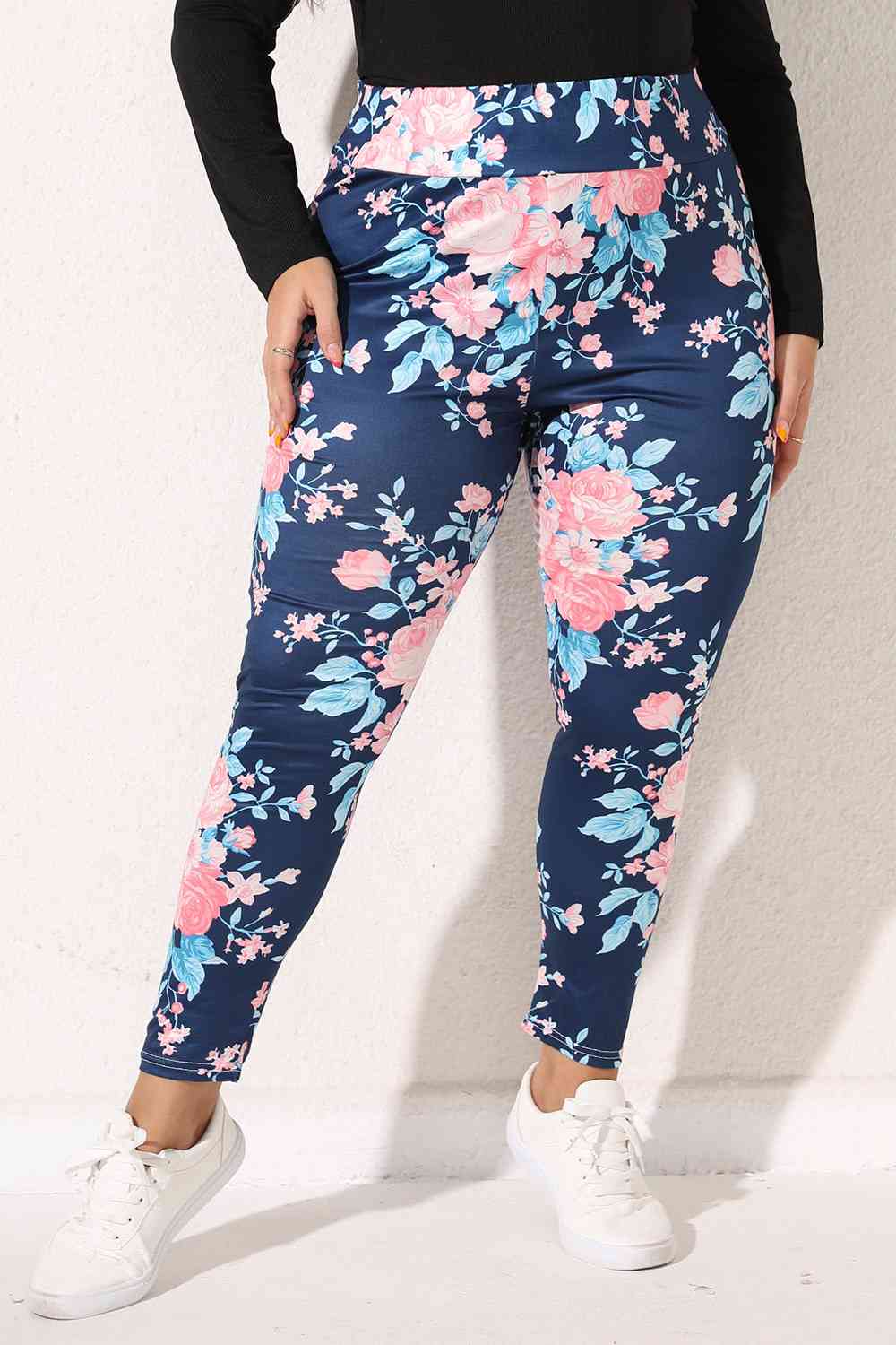 Plus Size Floral Print Legging Print on any thing USA/STOD clothes