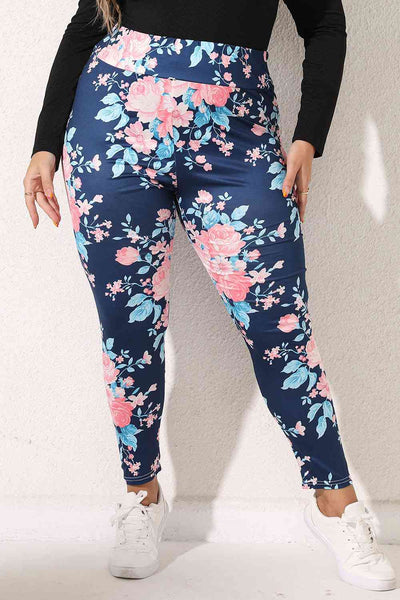 Plus Size Floral Print Legging Print on any thing USA/STOD clothes