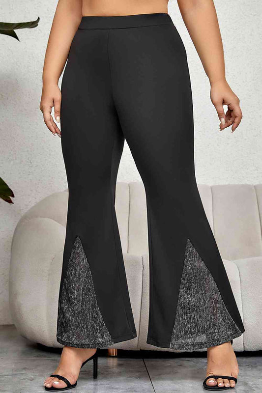 Plus Size High Waist Flare Pants Print on any thing USA/STOD clothes