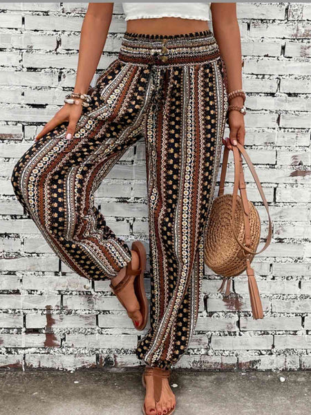 Printed High Waist Pants Print on any thing USA/STOD clothes