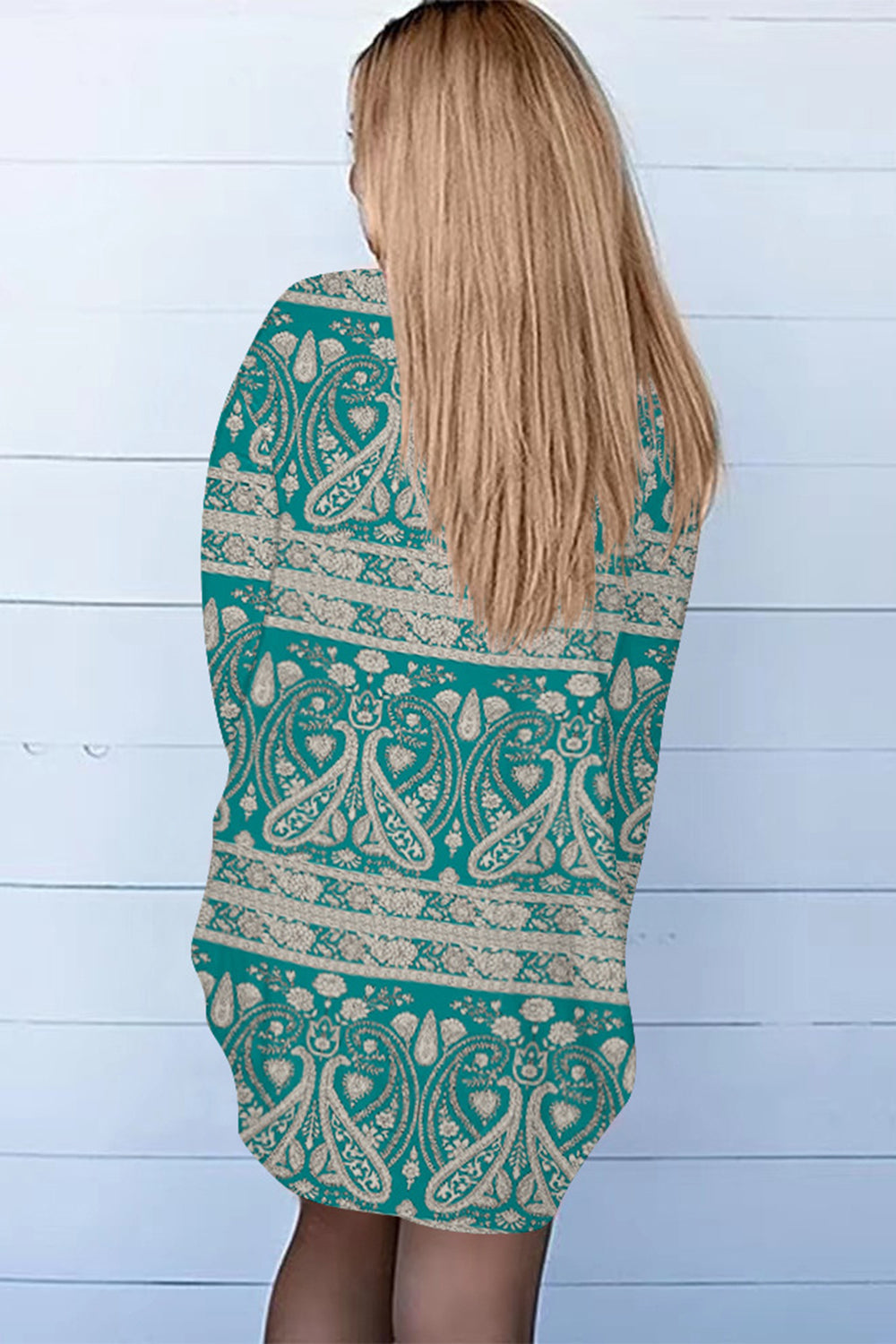Printed Long Sleeve Cardigan Print on any thing USA/STOD clothes