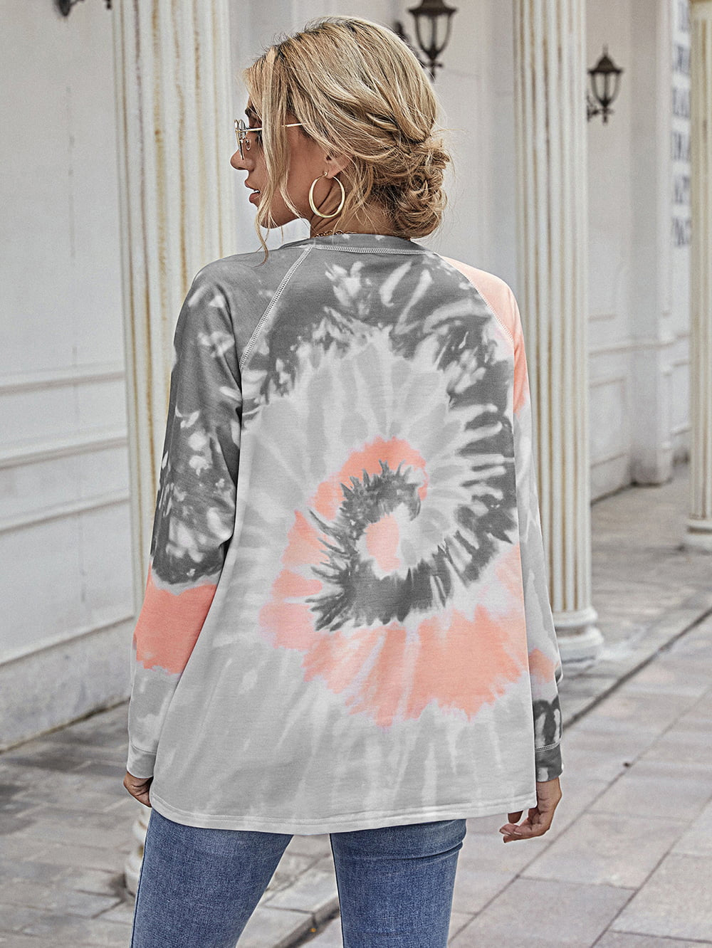 Printed Round Neck Raglan Sleeve Tee Print on any thing USA/STOD clothes