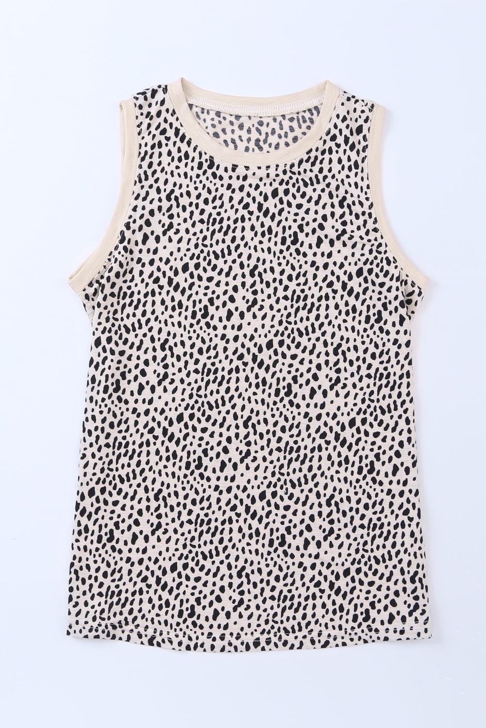 Printed Round Neck Tank Print on any thing USA/STOD clothes