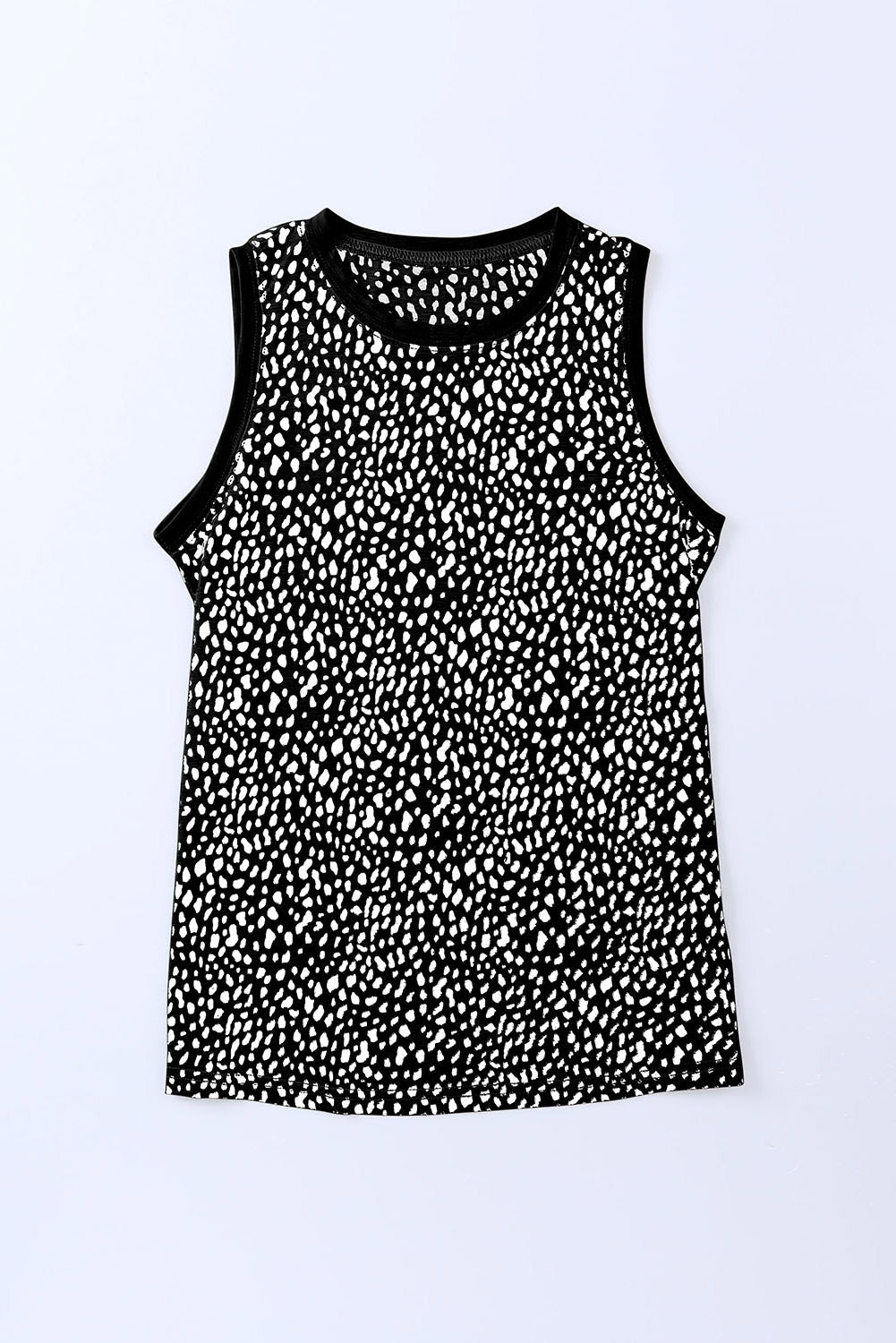 Printed Round Neck Tank Print on any thing USA/STOD clothes