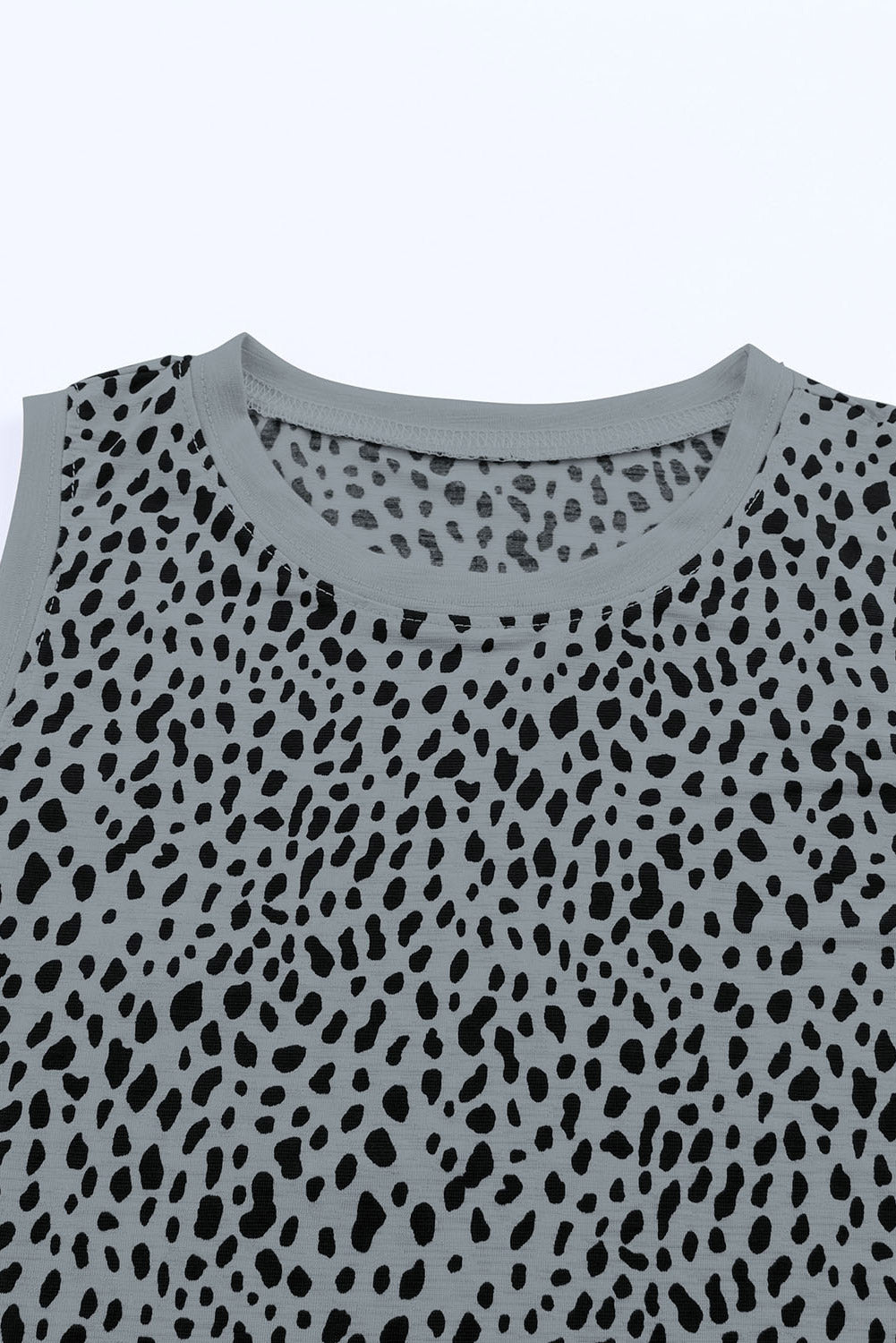 Printed Round Neck Tank Print on any thing USA/STOD clothes