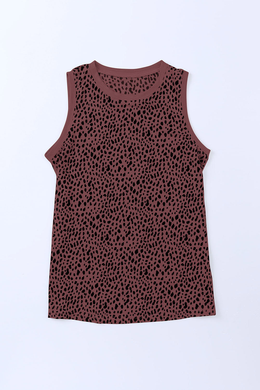 Printed Round Neck Tank Print on any thing USA/STOD clothes