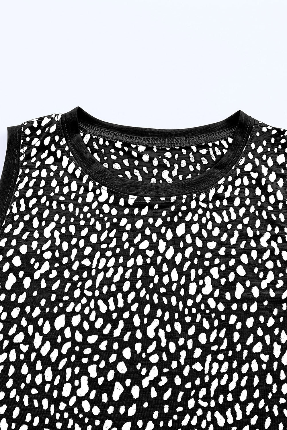 Printed Round Neck Tank Print on any thing USA/STOD clothes