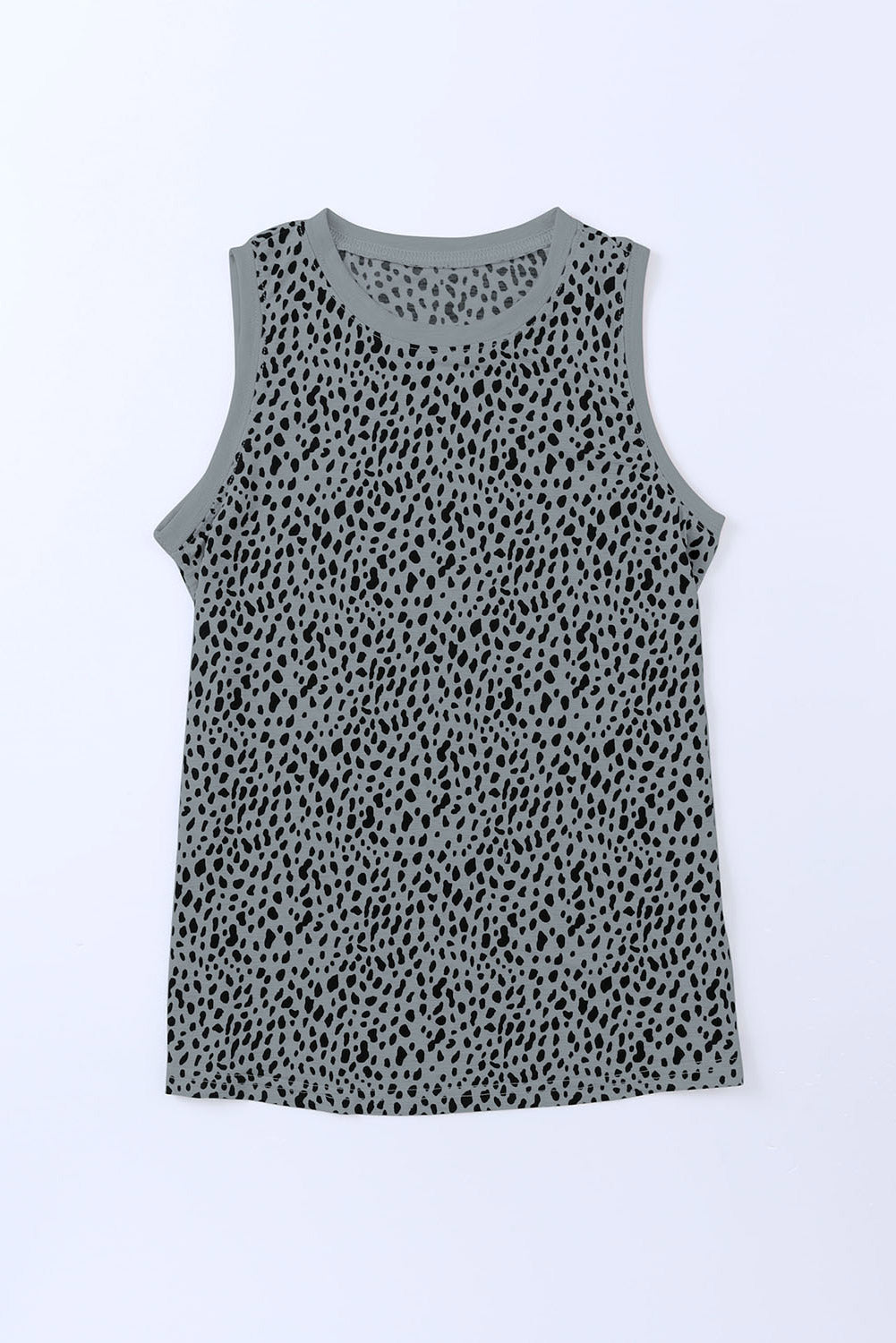 Printed Round Neck Tank Print on any thing USA/STOD clothes