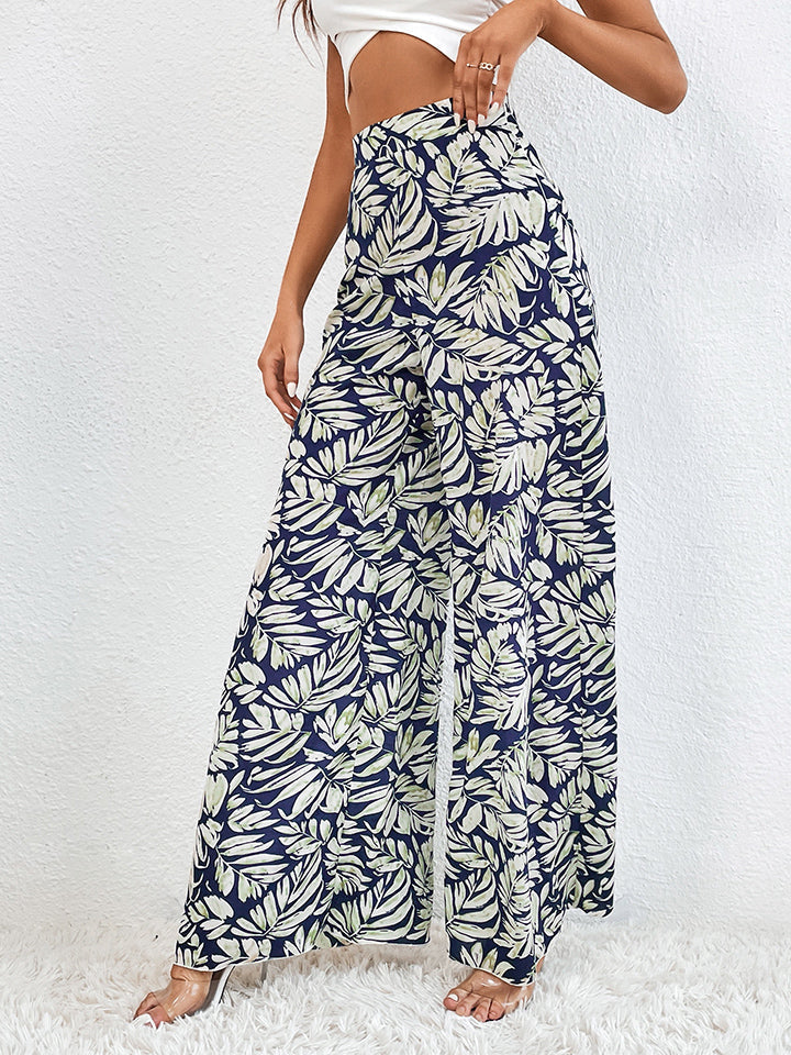 Printed Wide Leg Pants Print on any thing USA/STOD clothes