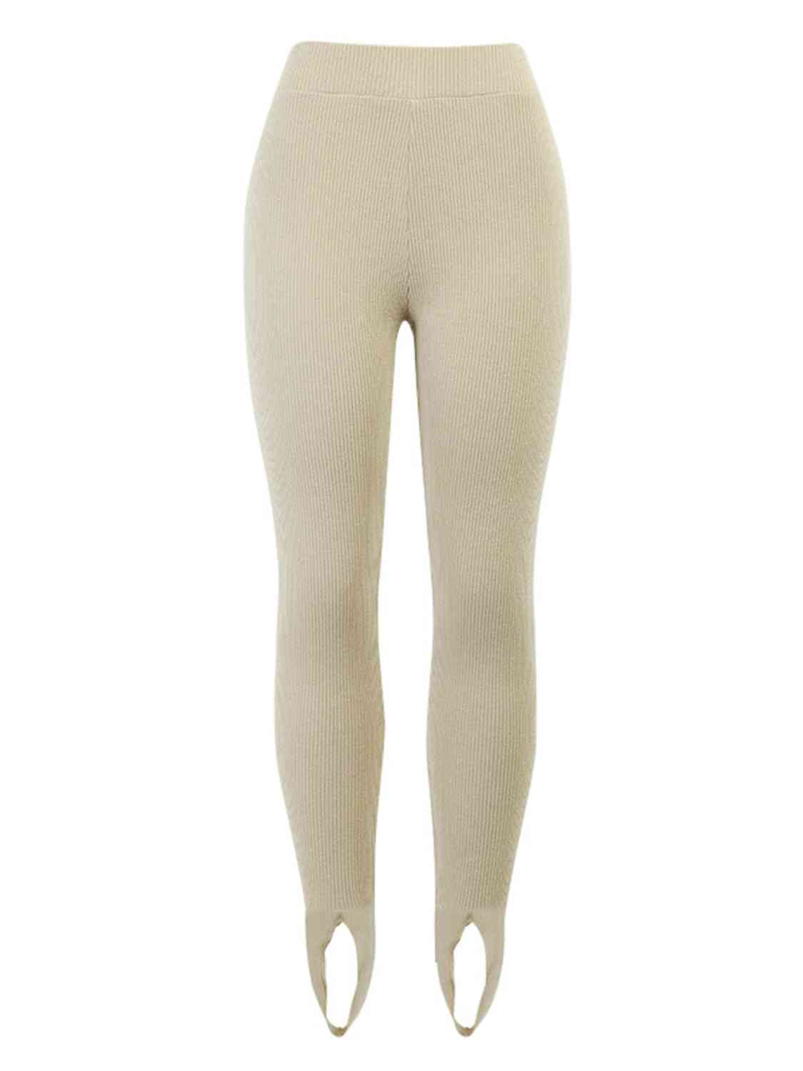 Ribbed Mid Waist Leggings Print on any thing USA/STOD clothes