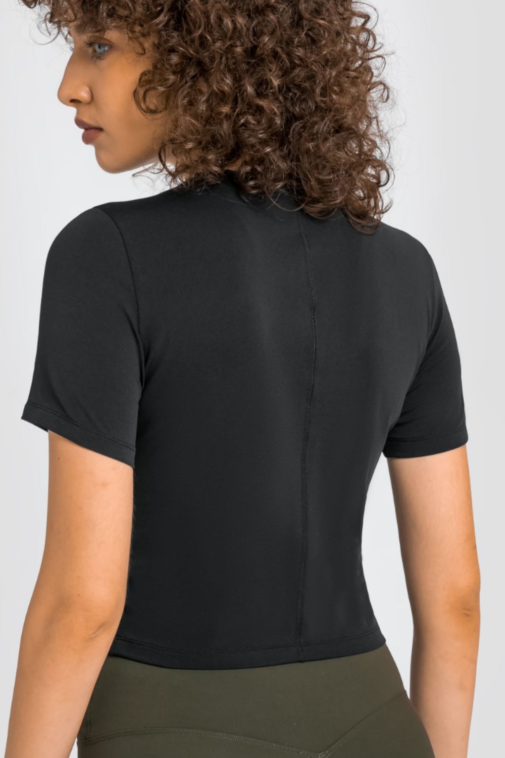 Round Neck Short Sleeve Yoga Tee Print on any thing USA/STOD clothes