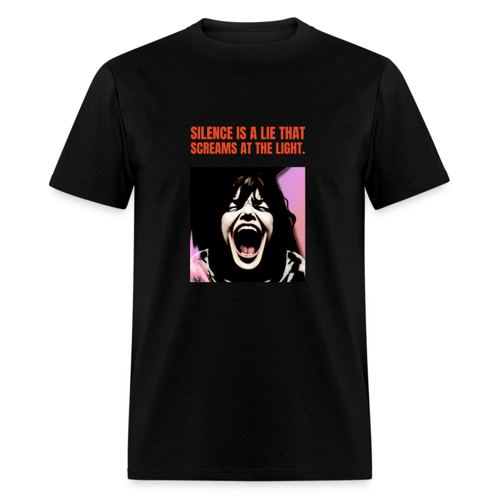 Silence is a lie that screams at the light T-Shirt Print on any thing USA/STOD clothes