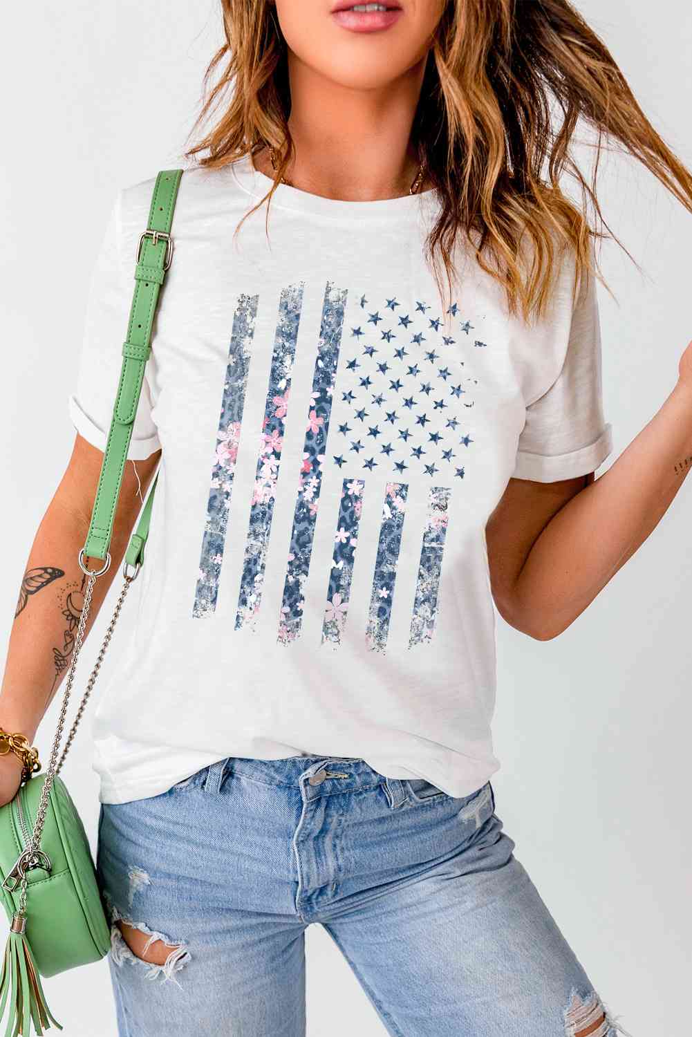 Stars and Stripes Graphic Tee Print on any thing USA/STOD clothes