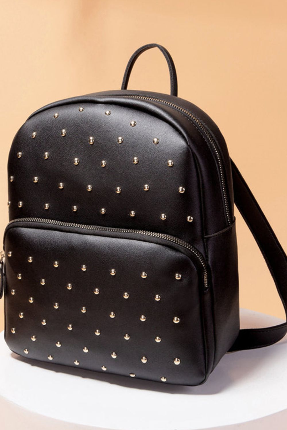 Studded PU Leather Backpack Print on any thing USA/STOD clothes