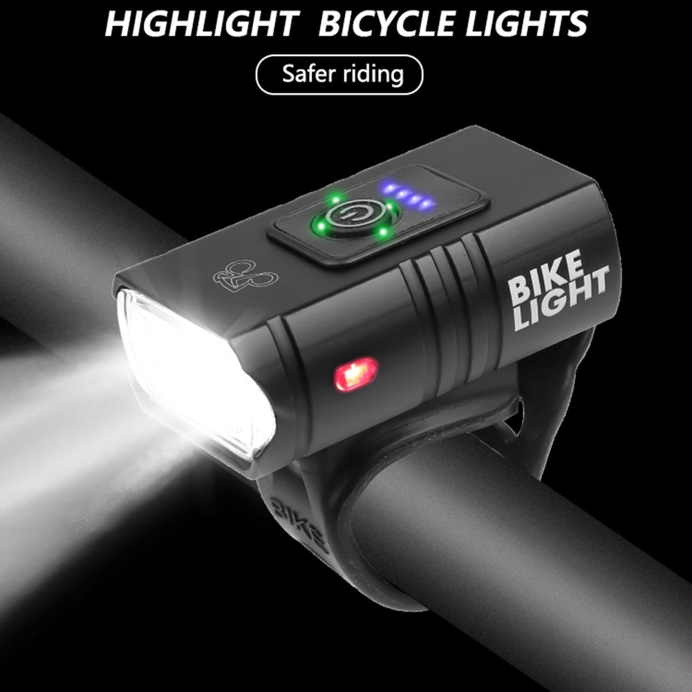 T6 LED Bicycle Light 10W 800LM USB Rechargeable Power Display MTB Mountain Road Bike Front Lamp Flashlight Cycling Equipment Print on any thing USA/STOD clothes