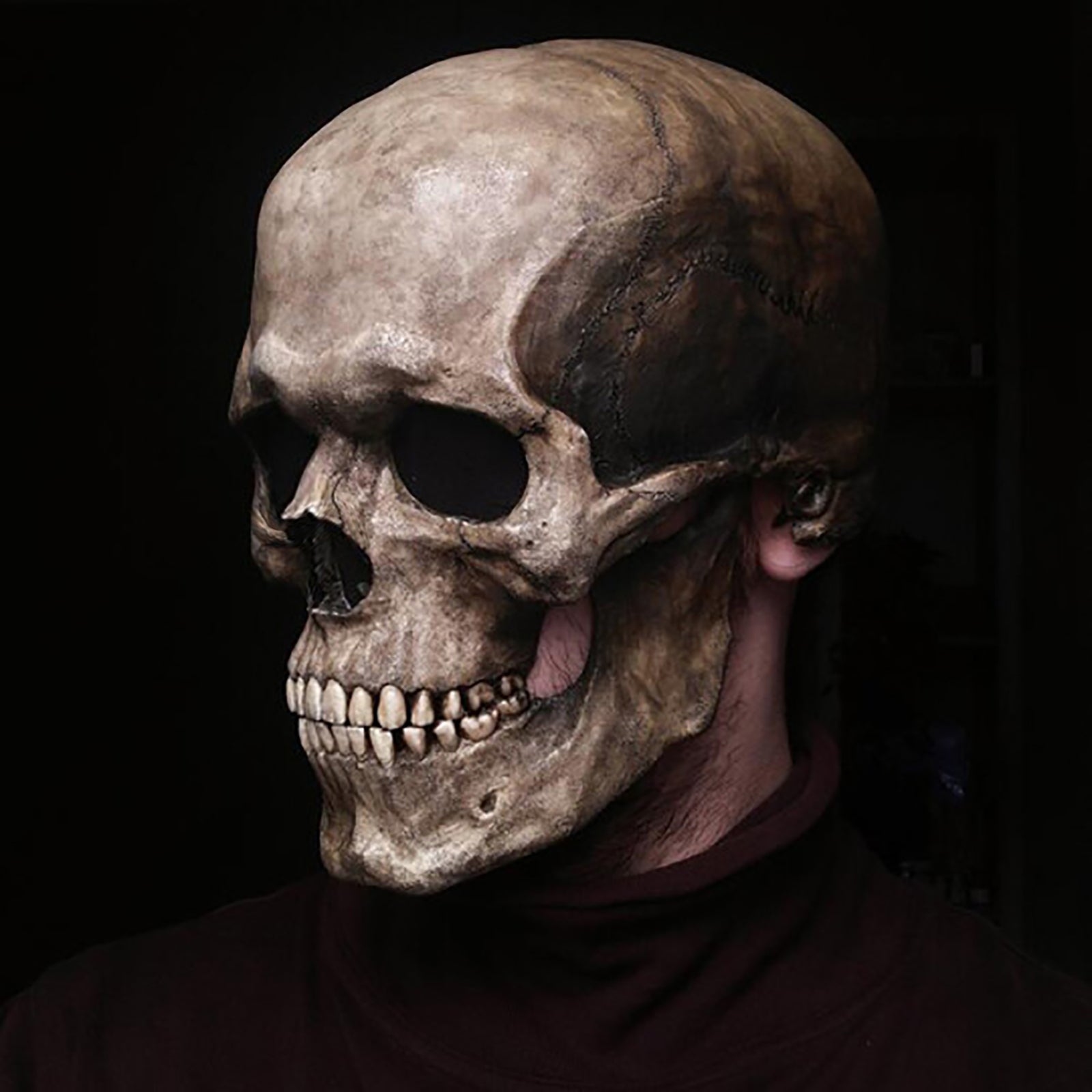 Talking Skull Mask - Moveable Jaw Print on any thing USA/STOD clothes