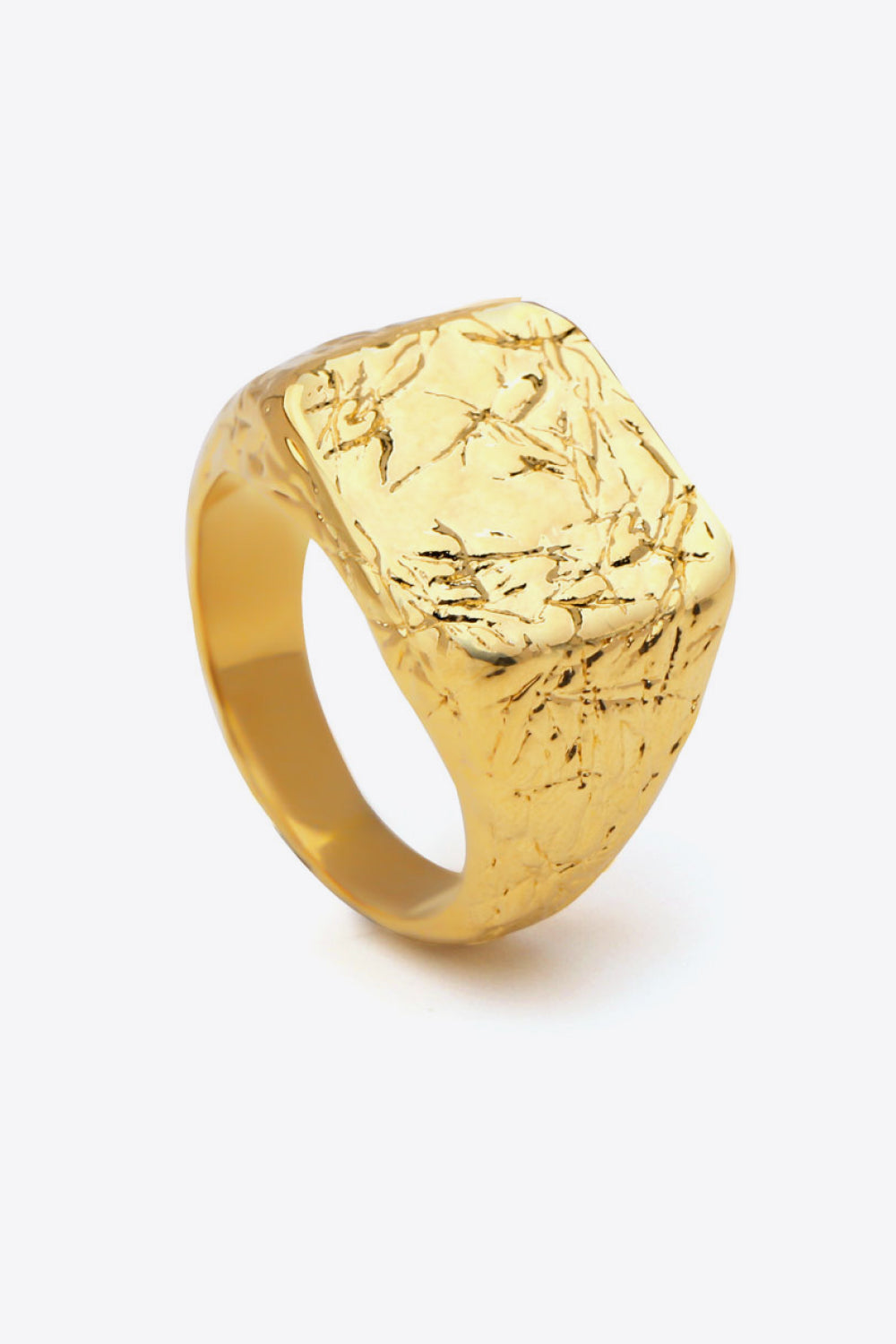 Textured Gold-Plated Ring Print on any thing USA/STOD clothes
